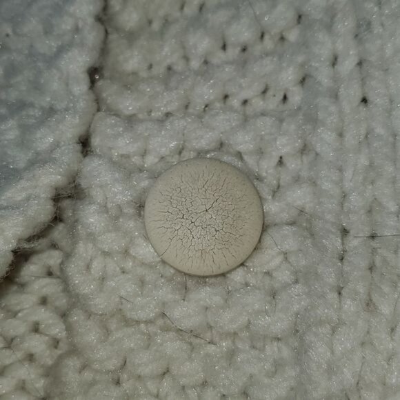 Vintage Heavy Cable Knitted Button Down Long Sleeve Sweater Sz. XL Cardigan - Picture 6 of 10